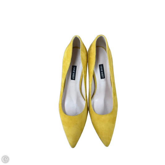 Shoes Heels Stiletto By Nine West In Yellow, Size: 7.5