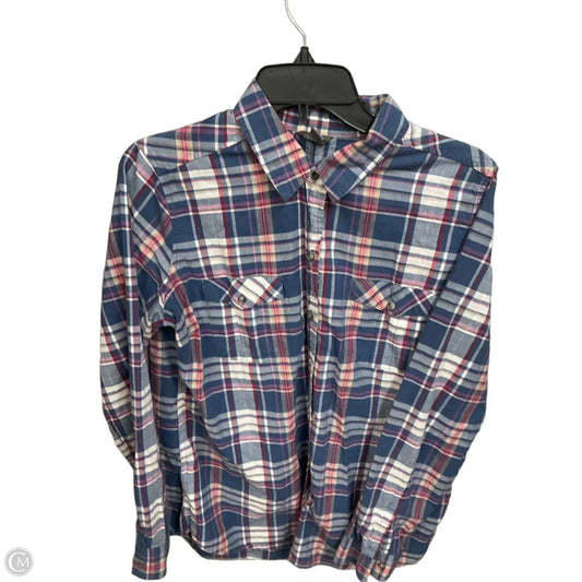 Top Long Sleeve By Eddie Bauer In Striped Pattern, Size: L