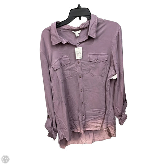 Top Long Sleeve By Cato In Pink, Size: Xl