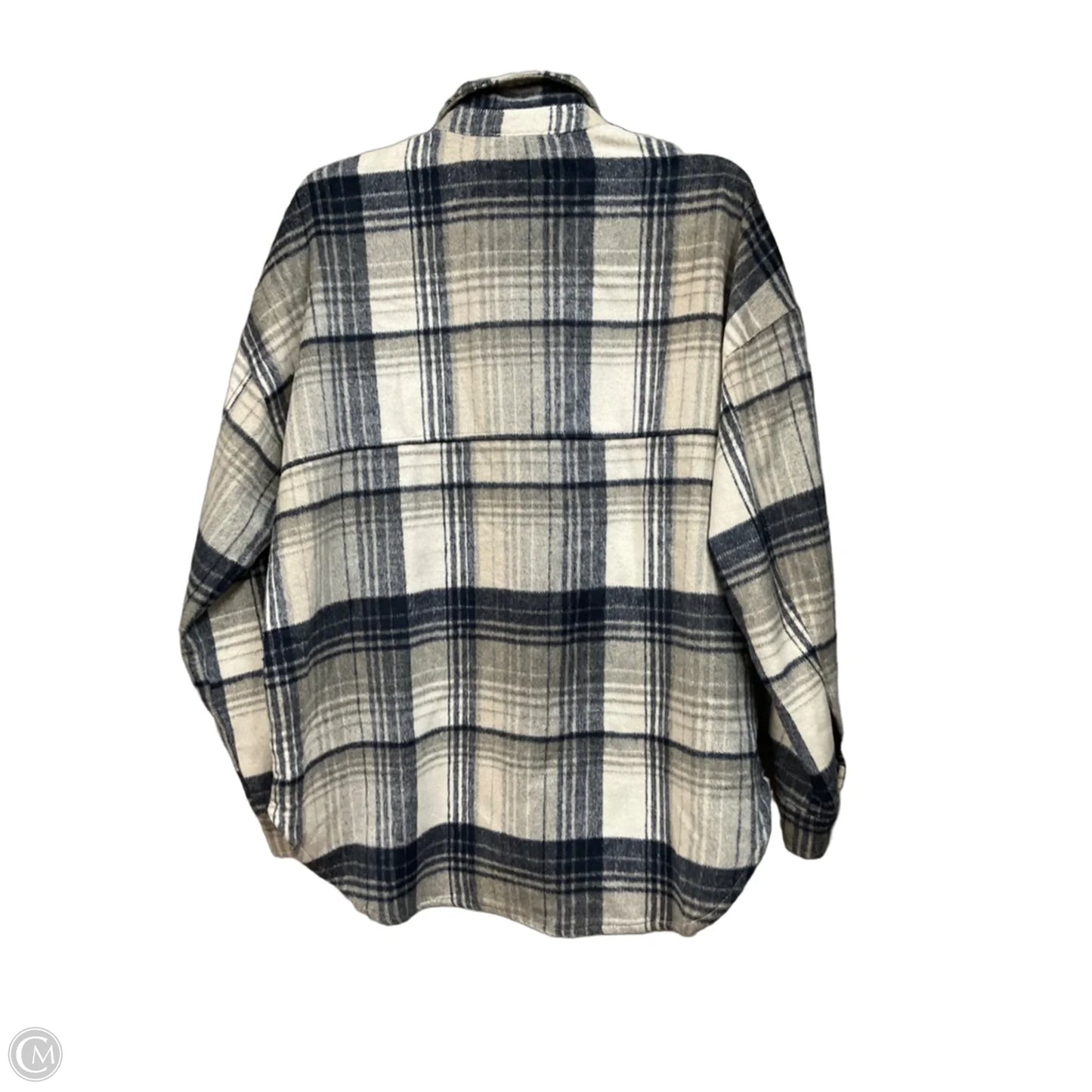 Jacket Shirt By Cme In Plaid Pattern, Size: M