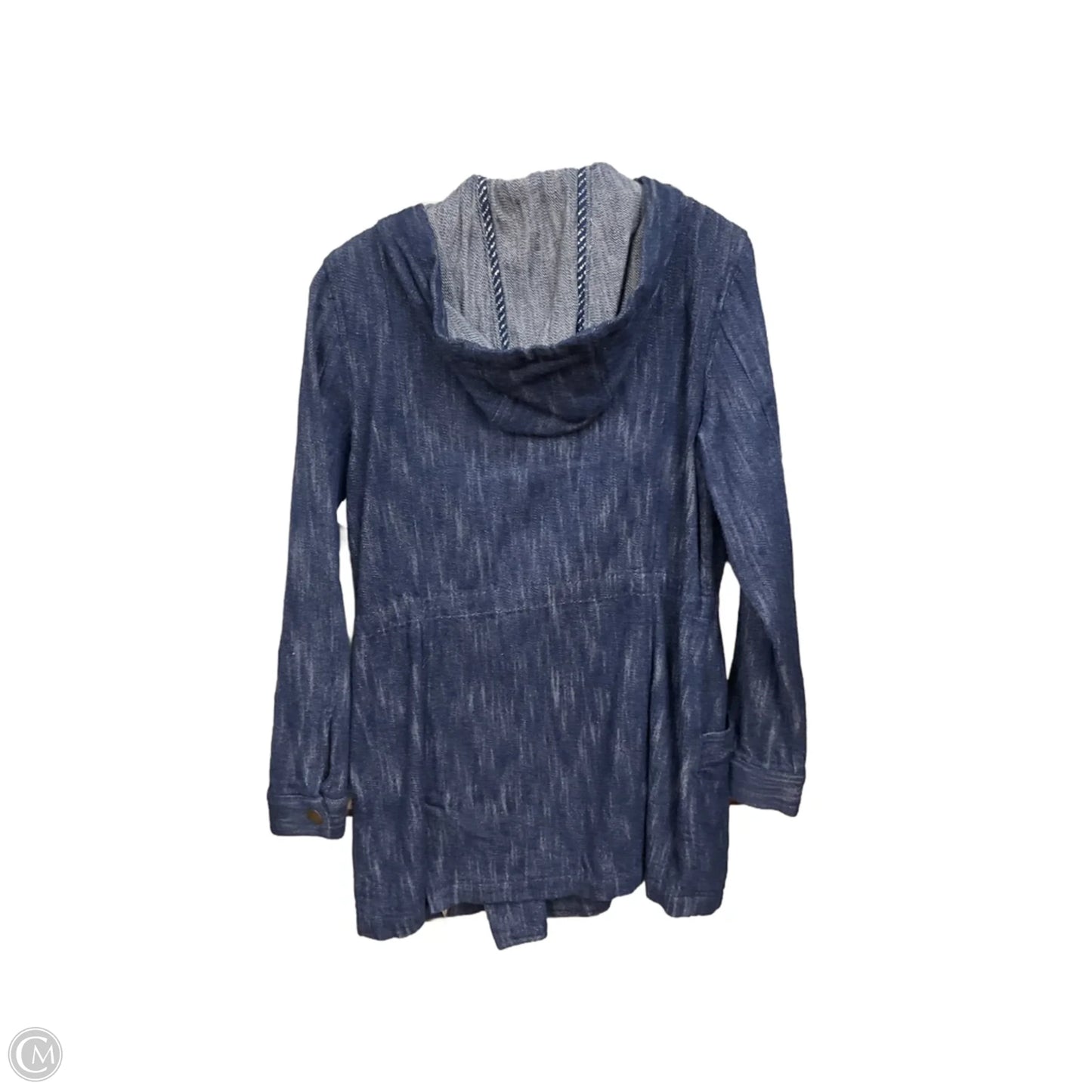 Jacket Shirt By Cabi In Blue, Size: M