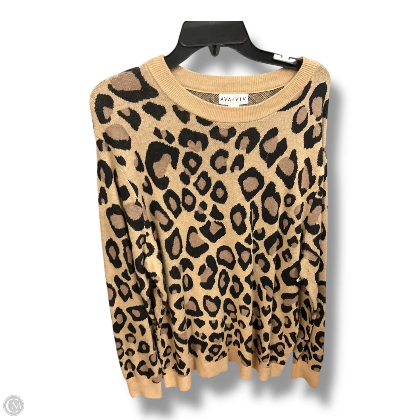 Sweater By Ava & Viv In Brown, Size: 2x