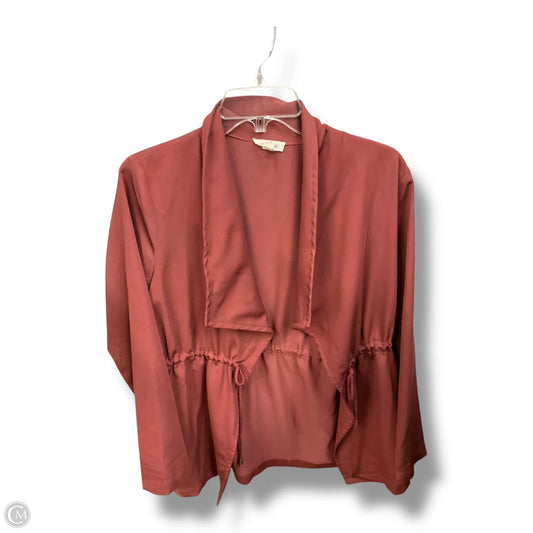 Cardigan By Main Strip In Pink, Size: S