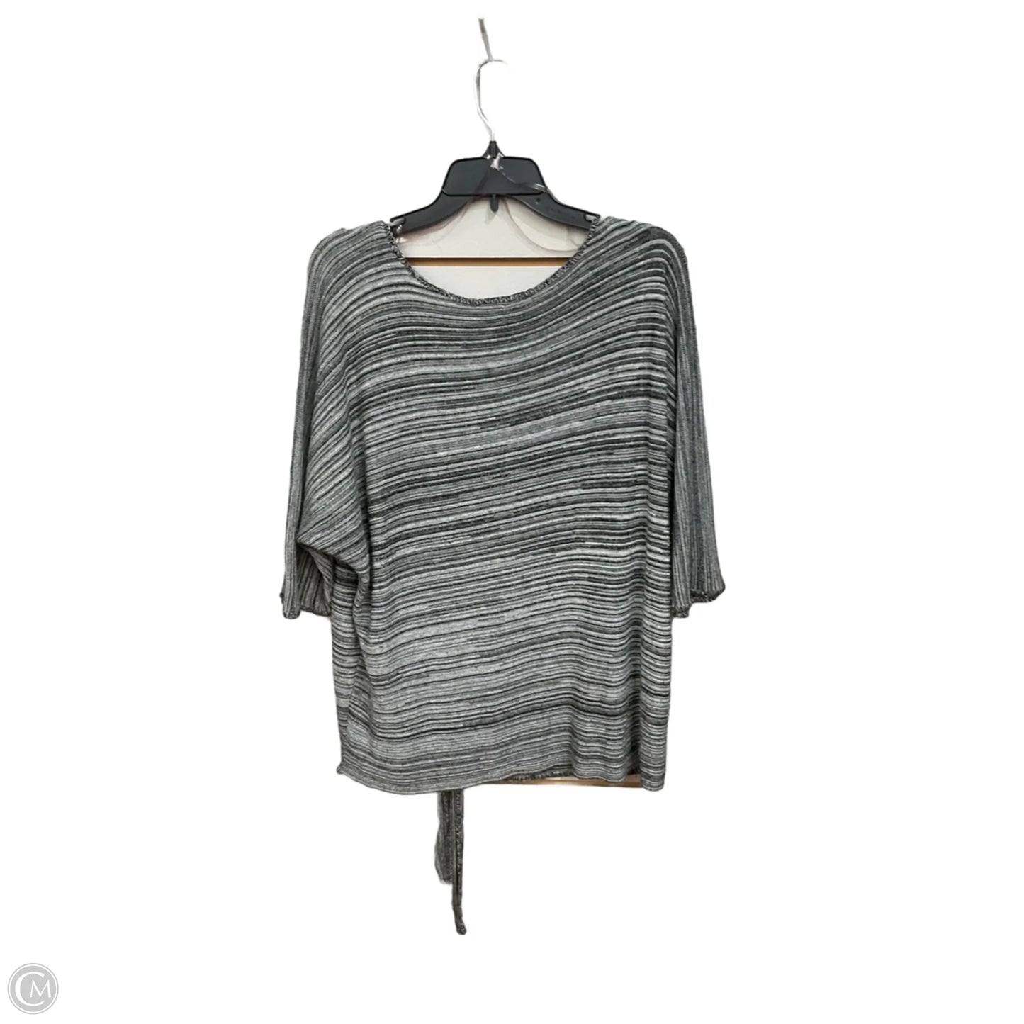 Top Short Sleeve By Ashley Stewart In Grey, Size: 22