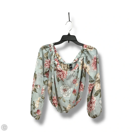 Blouse Long Sleeve By Windsor In Sage, Size: M