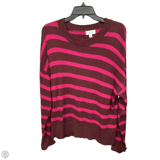 Sweater By Evereve In Striped Pattern, Size: Xl