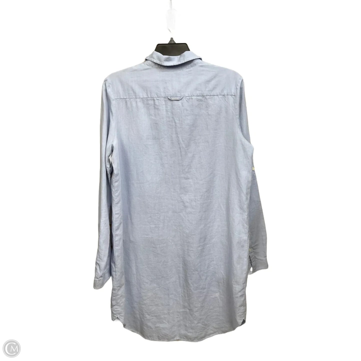 Top Long Sleeve By Lacoste In Blue, Size: 2x