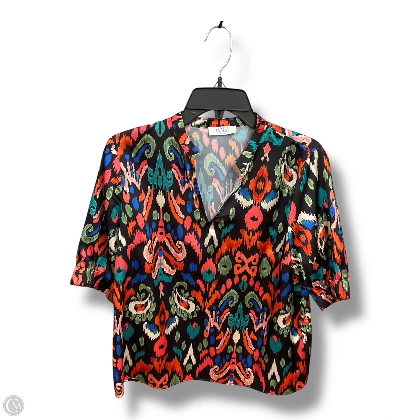 Top 3/4 Sleeve By Cmc In Multi-colored, Size: M
