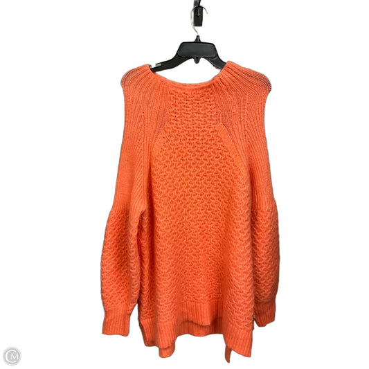 Sweater By Anthropologie In Orange, Size: Xl