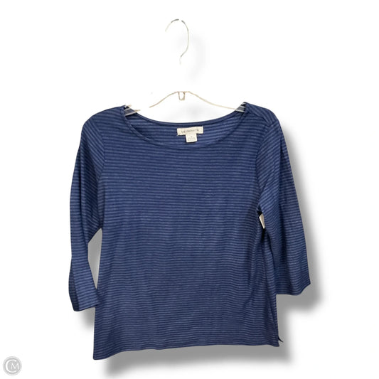 Top 2pc 3/4 Sleeve By Liz Claiborne In Blue, Size: M