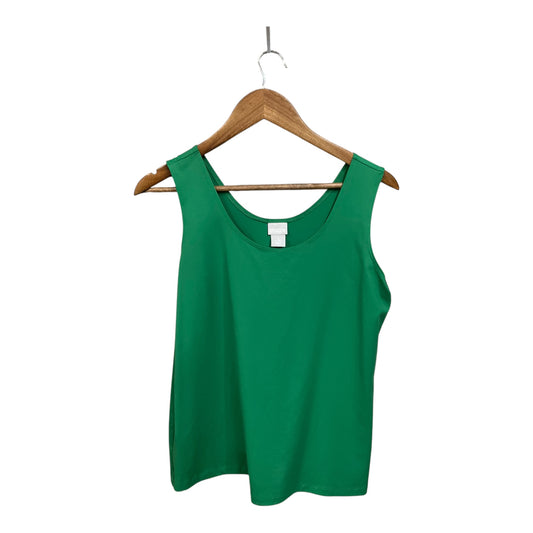 Tank Top By Chicos In Green, Size:L