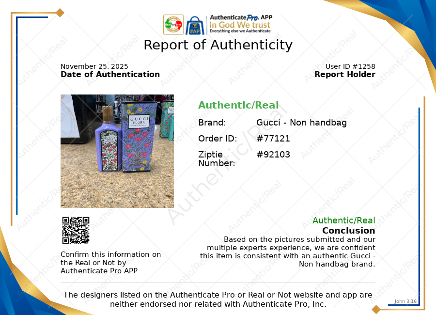 Fragrance Luxury Designer By Gucci